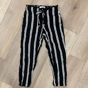 Mango Black and White Sweatpants for Effortless Style